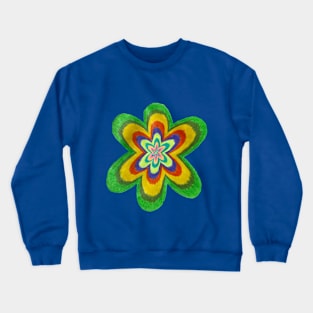 Abstract Flower Crewneck Sweatshirt